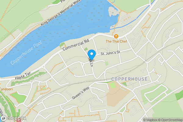 Map location for Shearwater, Sea Lane, Hayle, Cornwall, TR27 4LQ TR27 4LQ