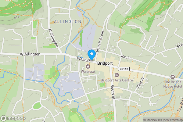 Map location for West Street Bridport, Dorset, DT6