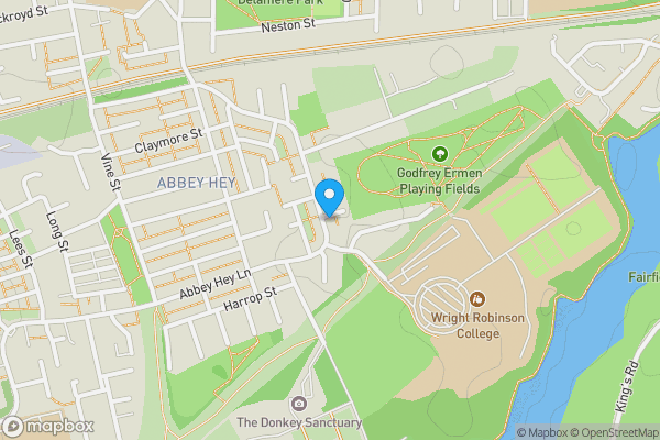 Map location for Abbey Hey Lane, Abbey Hey, Greater Manchester, M18