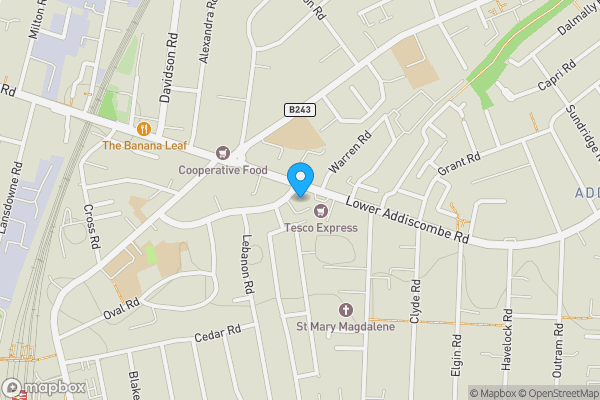 Map location for Flat 4 Innova Court, 1A Leslie Park Road, Croydon, Surrey, CR0 6AT