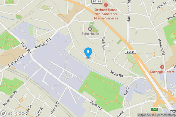 Map location for South Road, BIRMINGHAM, B18 5JP