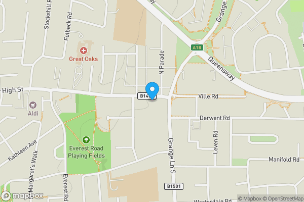 Map location for 18 Ashby High Street, Scunthorpe, South Humberside, DN16 2NL