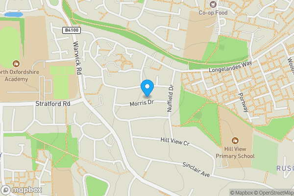 Map location for Land Adjacent to 22 Morris Drive, Banbury, Oxfordshire, OX16 1DA