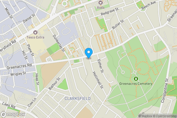 Map location for 2 Hollinhall Street, Oldham, Lancashire OL4 3EJ