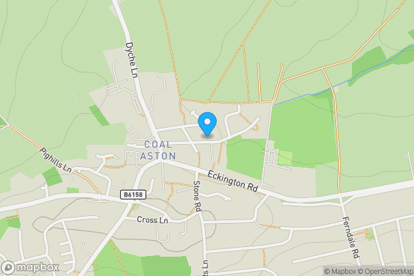 Map location for 19 Cunliffe Street, Coal Aston, Dronfield, Derbyshire S18 3AF