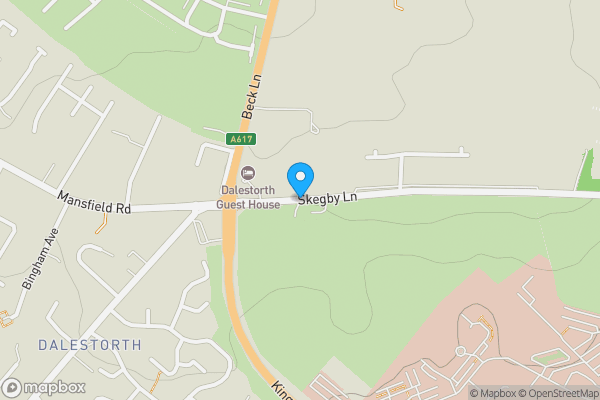 Map location for Skegby Lane, Sutton-in-Ashfield, Nottinghamshire, NG17 3DH