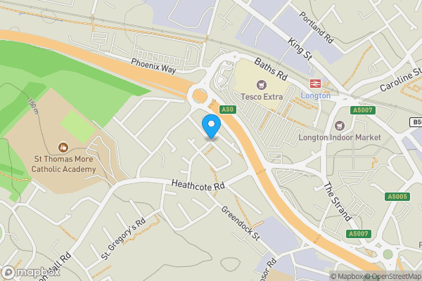 Map location for 3 Joshua Court, Gregory Street, Stoke-On-Trent, Staffordshire ST3 2LU