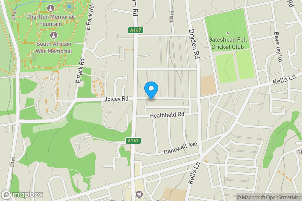 Map location for Ashfield Court, 8 Joicey Road, Gateshead, Tyne and Wear, NE9 5FD