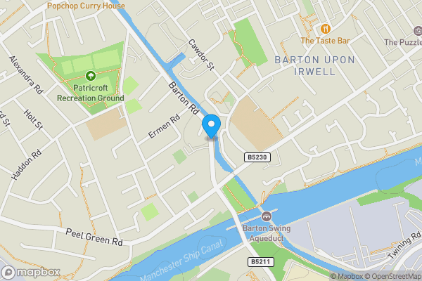Map location for Barton Road, MANCHESTER, Lancashire, M30 7QL