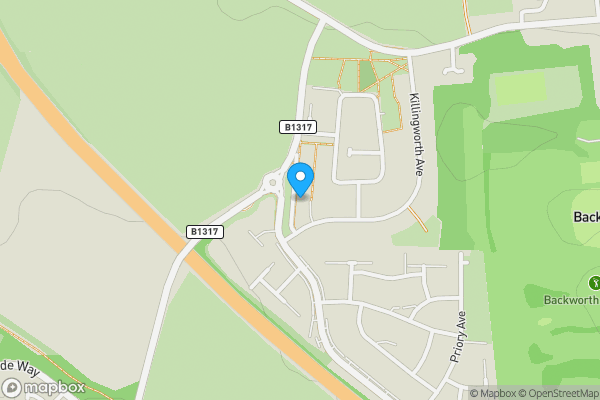 Map location for 30 Killingworth Lane Backworth, Newcastle upon Tyne, Tyne and Wear, NE27 0BB