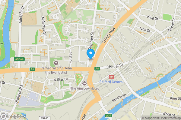 Map location for 1 St. Mary Street, SALFORD, Lancashire, M3 6BT