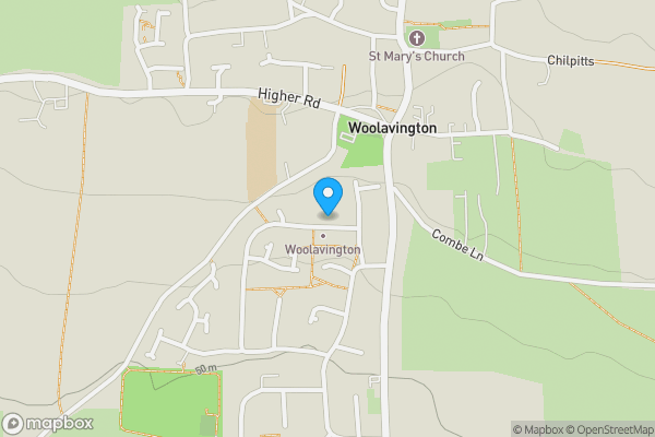 Map location for 8 Crossmead, Woolavington, Bridgwater, Somerset, TA7 8ER.