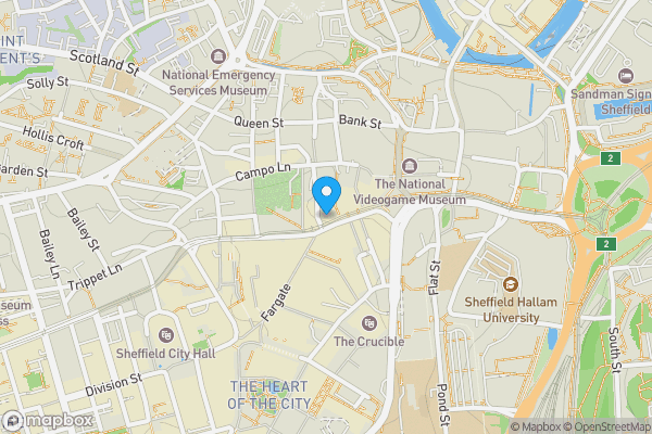 Map location for Telegraph House, 11-23 High Street, Sheffield, South Yorkshire, S1 2GA