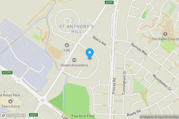 Map location for 7 Queens Road, Eastbourne, East Sussex, BN23 6JT