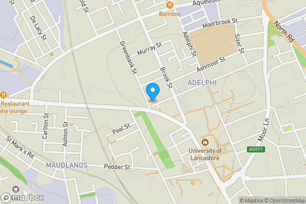 Map location for Apartment D3 The Warehouse, Preston, Lancashire, PR1 7QT