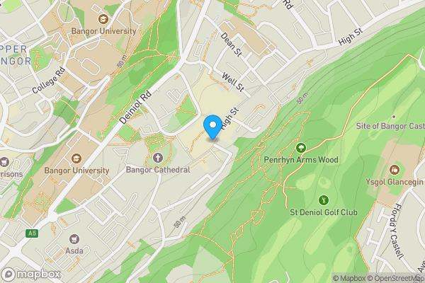 Map location for Holland and Barrett 253 High Street Bangor Clwyd LL57 1PB