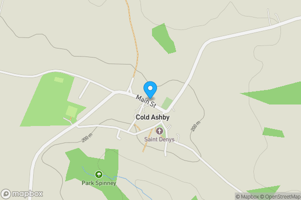 Map location for 7 Main Street, Cold Ashby, Northampton, Northamptonshire NN6 6EL