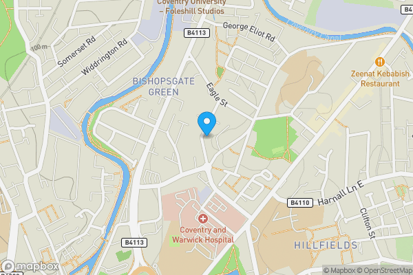 Map location for 26 Springfield Road, Coventry, West Midlands CV1 4GS