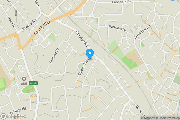 Map location for 6, Studley Rise, Trowbridge, BA14 0PH