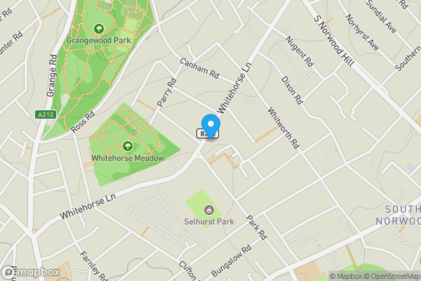 Map location for 200 Whitehorse Lane, South Norwood, London SE25 6UX