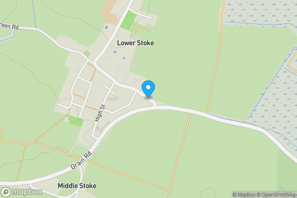 Map location for Land Walnut Tree Farm, Grain Road, Lower Stoke, Rochester, Kent, ME3 9RE