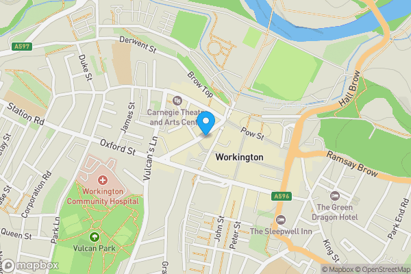 Map location for 31-43 Murray Road, Workington, Cumbria, CA14 2AB