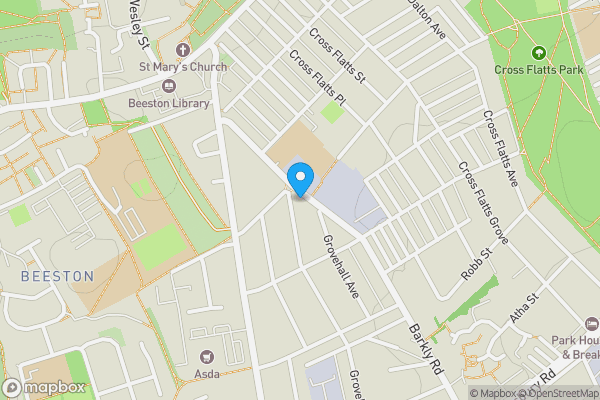 Map location for 42 Barkly Road, Leeds, West Yorkshire LS11 7ES