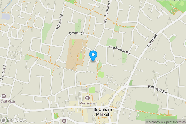 Map location for 4 Batchcroft Close, Downham Market, Norfolk PE38 9PD