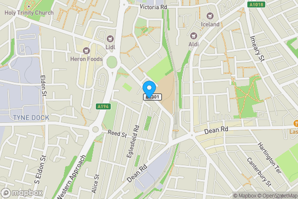 Map location for no.28 Rekendyke Mews Laygate, South Shields, Tyne And Wear, NE33 4JN