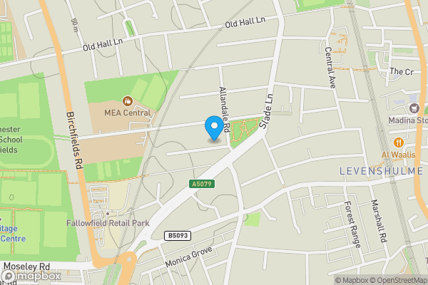 Map location for 10 Kingsway Avenue, Levenshulme, Manchester, Greater Manchester M19 2DH