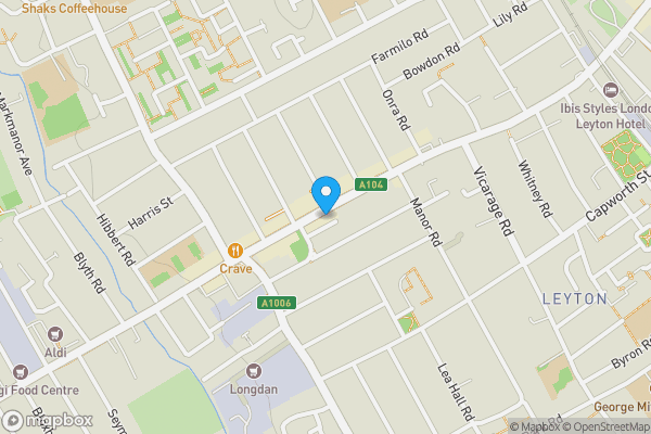 Map location for 400 Lea Bridge Road, London E10 7DY