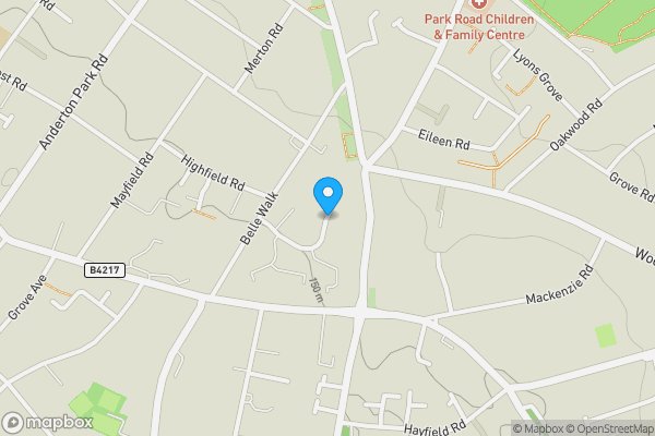 Map location for Wake Green Park, Birmingham, West Midlands, B13 9XP