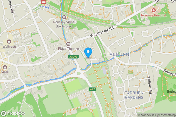 Map location for Knatchbull Close, ROMSEY, Hampshire, SO51 8WJ