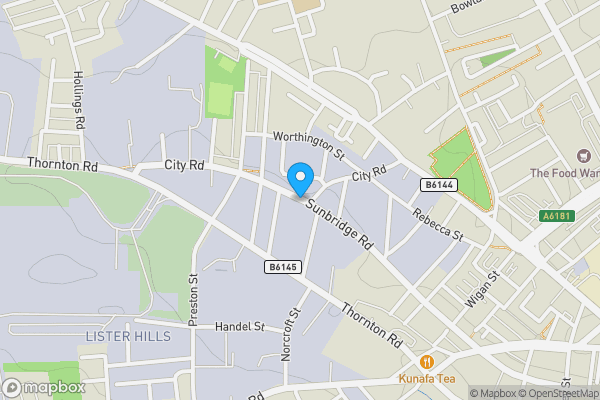 Map location for 521 Collonnade Sunbridge Road Bradford,  BD1 2HQ