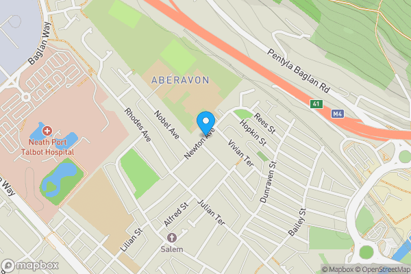 Map location for Newton Avenue, Port Talbot, SA12 6YG