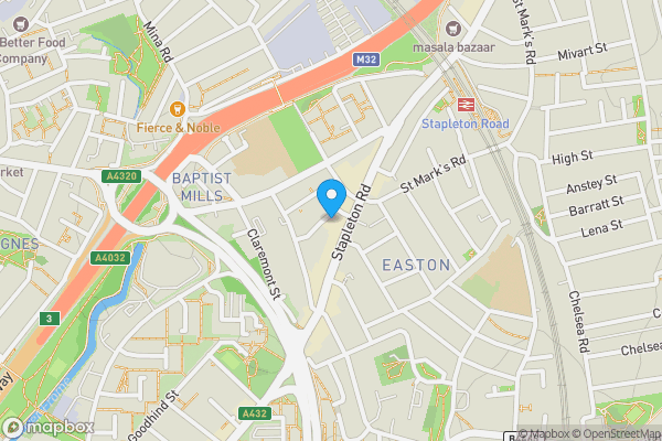 Map location for Ground Floor Flat, 20a Kensington Park, Bristol BS5 0NU