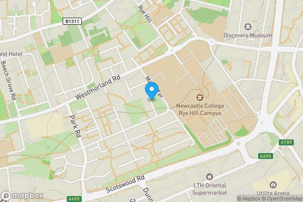 Map location for 59, Mather Road, Newcastle, NE4 7SH