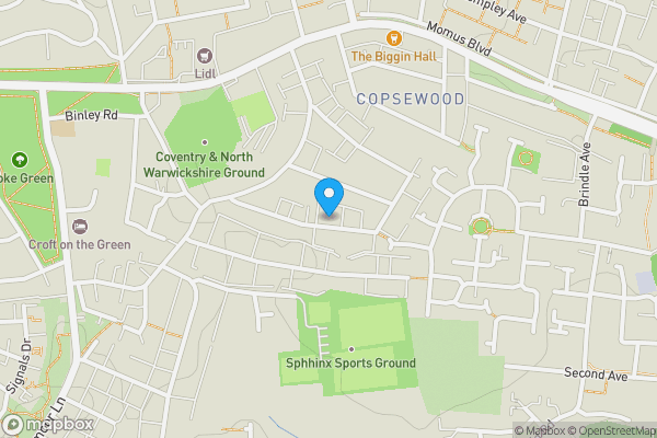 Map location for 35 Lindley Road, Stoke, Coventry, West Midlands CV3 1GX