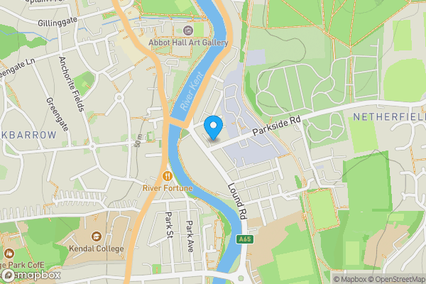 Map location for 1 Parkside Road, Kendal, Cumbria LA9 7DU
