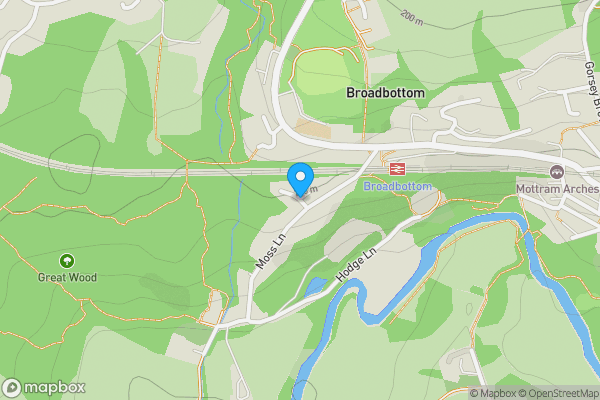 Map location for Land for sale Site At Coombes View, Broadbottom, Hyde SK14