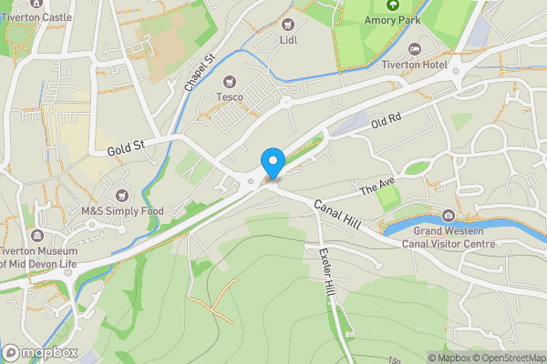 Map location for Alexandra Lodge, 5, Old Road, Tiverton, EX16 4HQ
