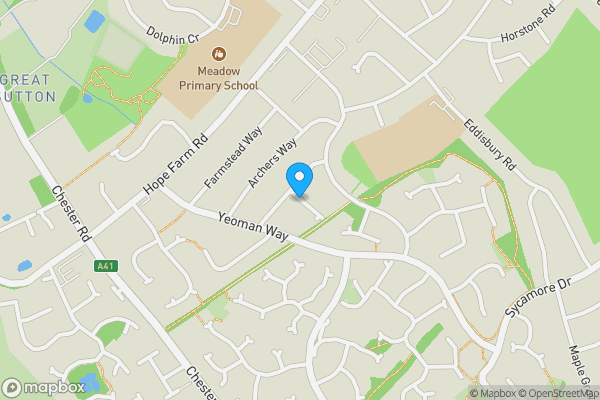 Map location for Two Acre Grove, Ellesmere Port, Cheshire, CH66 2SD