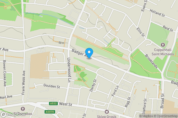 Map location for 161 Badger Avenue, Crewe, Cheshire, CW1 3JN