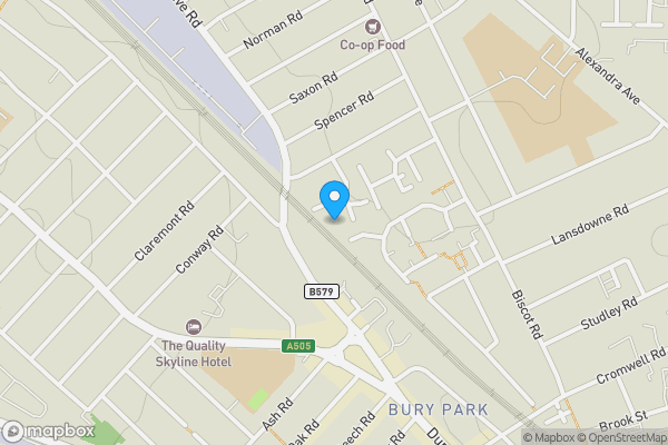 Map location for 24 The Ridings , Luton, LU3 1BY
