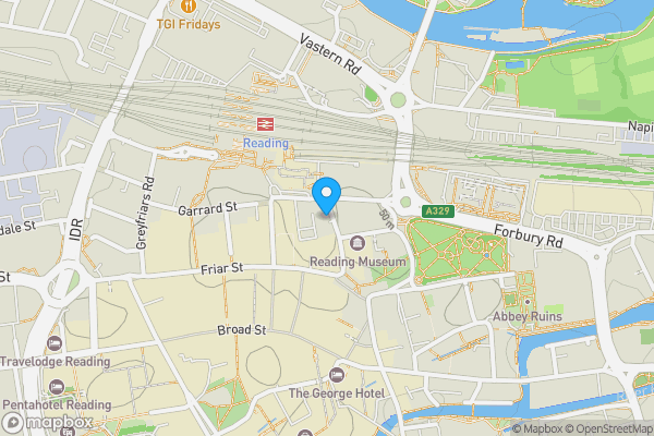 Map location for Blagrave Arms, 35 Blagrave Street, Reading, Berkshire, RG1 1PW