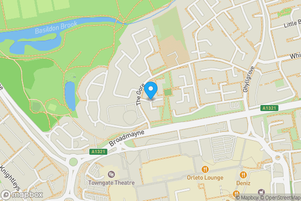 Map location for Pomfret Mead, Basildon, Essex, SS14 2AS