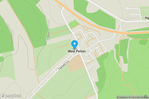 Map location for 1 West Villas, West Pelton, Stanley, County Durham DH9 6SP