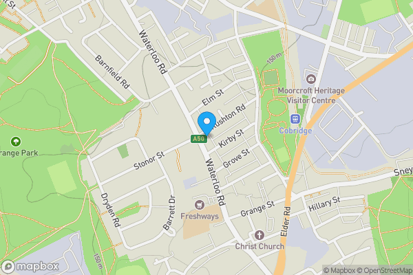 Map location for 219 Waterloo Road, Stoke-On-Trent, West Midlands ST6 2HS