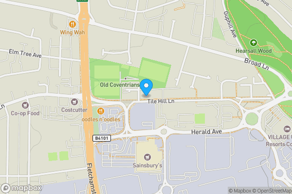 Map location for 188 Tile Hill Lane, Tile Hill, Coventry, West Midlands CV4 9DE