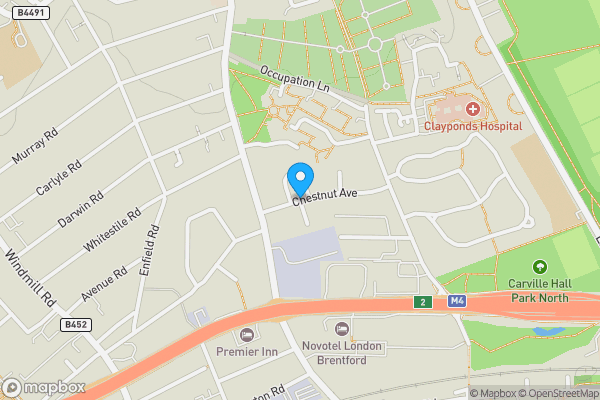 Map location for 1 Cherry Garth, Brentford, TW8